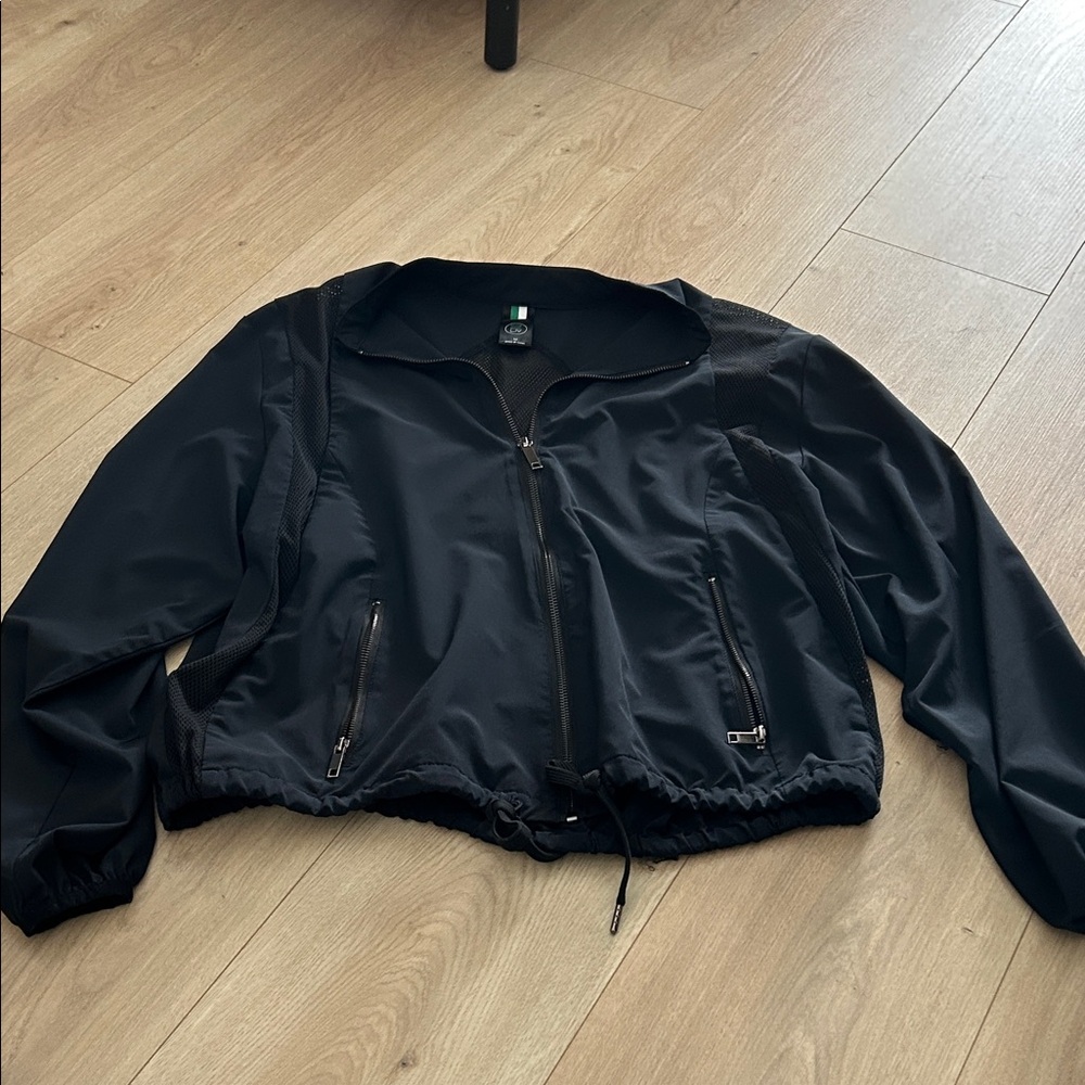 Elegant Black Bomber Jacket